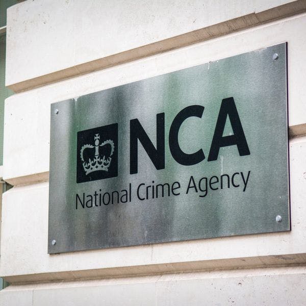 U.K. National Crime Agency sign
